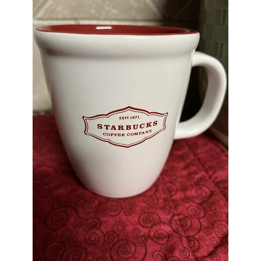 Starbucks Mug Starbucks White And Red Mug Original Style Mug